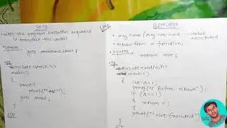 3-9| GOTO | RETURN | STATEMENTS IN C LANGUAGE | LRARN C | C PROGRAMMING | JUMP STATEMENT