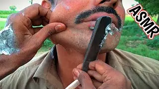 ASMR RELAXING Beard Shaving 💈 & no talking but barber old!! [ASMR 1890]