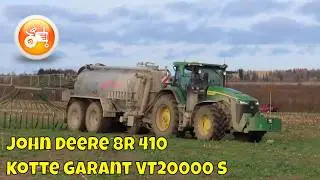 Slurry 2024 | John Deere 8R 410 with Kotte Garant VT20000 S