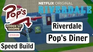 The Sims 4: RIVERDALE Pop's Diner Speed Build | Sim Bun