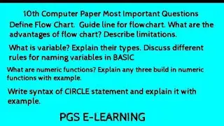 10th computer guess paper 2021