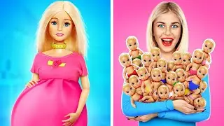 Barbie Having a Baby 👶 *Crazy Pregnancy Hacks & Gadgets for Doll*