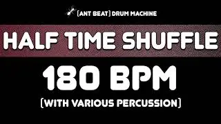 [ant beat] 180 bpm Half Time Shuffle Beat #DrumLoop #DrumTrack #JamTrack