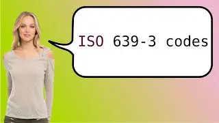 Como dizer 'Códigos ISO 639-3' em ingles?