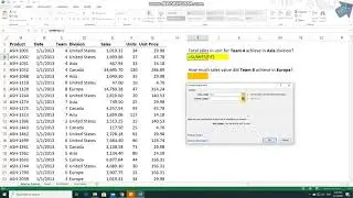 Excel Tips - SUMIFS