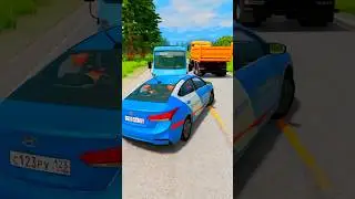 ЧТО БУДЕТ, ЕСЛИ СОЛЯРИС НЕУДАЧНО ОБГОНИТ ГРУЗОВИК в BeamNG Drive