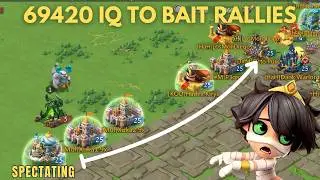 Lords mobile - How to get rallied easily by using 69420 IQ || Taking AFK counters || No heal battle