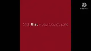 Eric Church - Stick That In Your Country Song (Filtered Acapella)