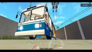 Отправления в депо острова хадбарс на ЗИУ-9(ЗИУ-682) в OneSkyVed's trolleybuses place | Roblox