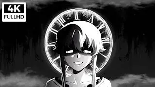 Dark Yandere Girl Clock Ambience | Yuno Gasai 4K Live Wallpaper