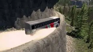 American Truck Simulator Bus trip to Thompson Falls with Marcopolo G4 1400 MB (final)