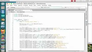 Winform C Programming Multiplatform - Winform Menu