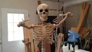 TEST#1 Leering Skeleton Halloween Prop
