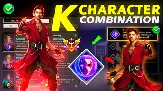 K Character Combination 2024 | Best character combination in free fire | K character ability