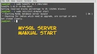How To Start Mysql Server Manually On Linux