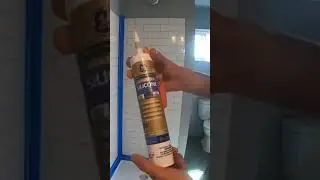 caulking a shower