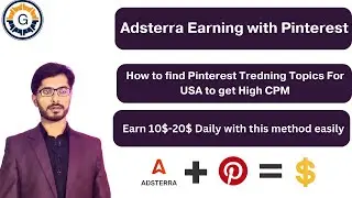 How to earn from adsterra through Pinterest Traffic  | Pinterest + Adsterra Free Full Course