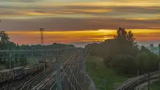Timelapse Bobruisk (Таймлапс вокзал Бобруйск 2021)