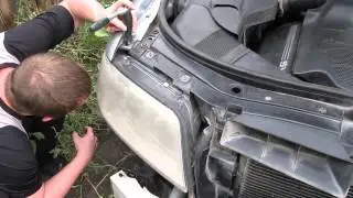 Как снять фару AUDI A6 C5