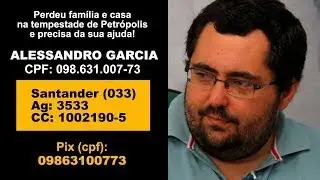 Apelo de ajuda ao Alessandro do Ministério dos quadrinhos