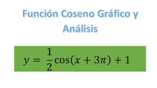 Función Coseno Gráfica Análisis
