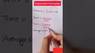 Important formulas of 