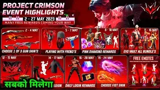 FREE FIRE NEW EVENT | 4 MAY NEW EVENT | NEW CRIMSON EVENT FREE FIRE | FREE FIRE NEW UPDATE | FF