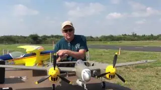 MotionRC P-38 Lightning by Flightline RC - First Flight