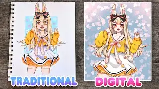 DIGITAL vs TRADITIONAL ART || Which is better?? 🎨