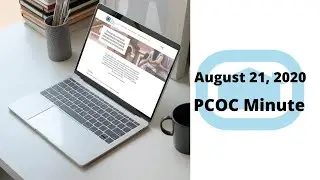 August 21 2020 PCOC Minute