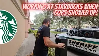 troubleshooting Starbucks drive-through sign.