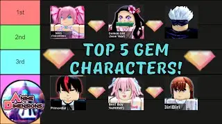 [OUTDATED] TOP 5 GEM CHARACTERS in Roblox Anime Dimensions!