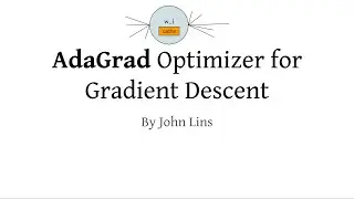 AdaGrad Optimizer For Gradient Descent