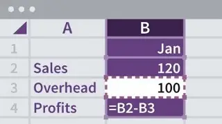 Copying a formula into adjacent cells