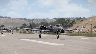 RAIN OF RUSSIAN HELICOTER AND JET MISSILES IN THE UKRAINE TERRITORY - ARMA 3