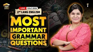 SSLC 2025: 2nd Lang English - Most Important Grammar Questions