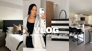 VLOG: Sephora Haul, Apartment Updates, GRWM Chit Chat | Marie Jay
