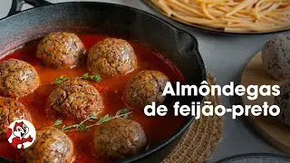 Almôndegas de feijão-preto