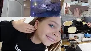 VLOG! OCEANARIUM / PANCAKES AND PIZZA / WALKING WITH SHURIK / PAINTING DOORS / LINGERIE SHOPPING ...
