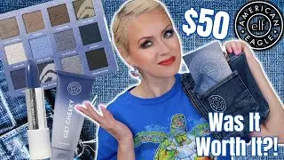 NEW ELF X AMERICAN EAGLE COLLECTION REVIEW + 2 LOOKS | Steff's Beauty Stash