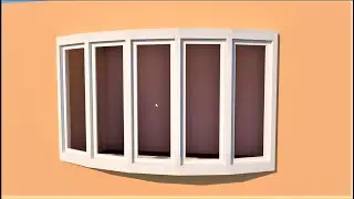 Bend Window in SketchUp with True Bend Extension