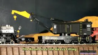 Animating an Athearn steam railroad crane in HO scale