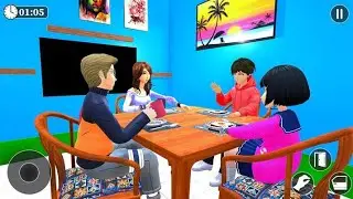 Virtual Family Life Happy Dad Mom - Housewife Car Driver 3D Simulator - Android GamePlay