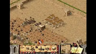 Stronghold Crusader: -FF Bread eco , 12k gold , +390 pop , without -24 , sword map