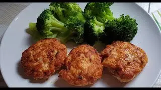 Рубленые котлеты с броколи