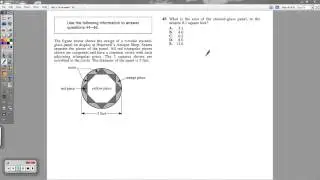 ACT Question #45 - Area of a Circle