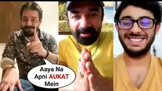 Hindustani bhau on Tiktok vs Yotube | Supporting Carryminati roast Ajaz khan