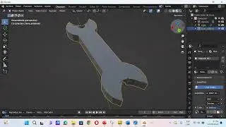Tutorial Texturas Blender  como aplicar Elaborar llave de boca fija para tuercas en Blender Parte 2