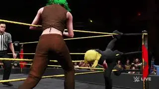WWE 2k20 Mini Lucy Ashley VS Giant Brandish
