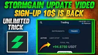 STORMGAIN UPDATE VIDEO || 100$ PER DAY EARNING || SIGNUP 10 $ IS BACK